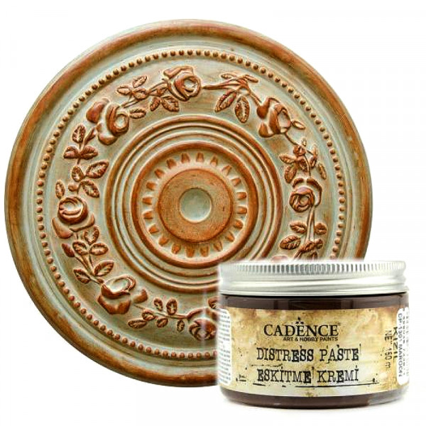 Патина на водній основі для зістарювання Cadence Distress Paste, №1301 Темно-бордовий, 150 мл
