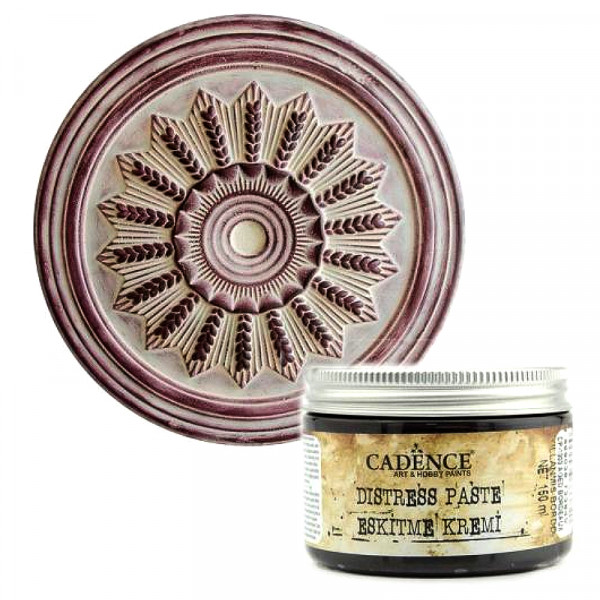 Патина на водній основі для зістарювання Cadence Distress Paste, №1303 Вінтажний бордо, 150 мл