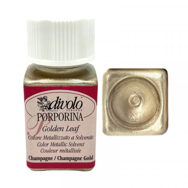 Позолота жидкая Golden Leaf Porporine, №008 Champagne, 50 мл, Divolo