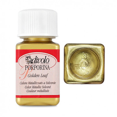 Бронза жидкая Golden Leaf Porporine 75 мл #003 Pale rich gold (Светлый насыщенно-золотой) Divolo