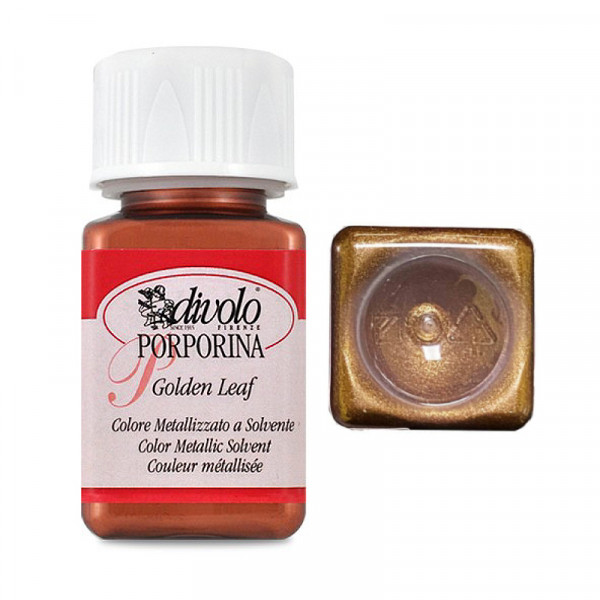 Позолота жидкая Golden Leaf Porporine, №007 Cupper, 50 мл, Divolo