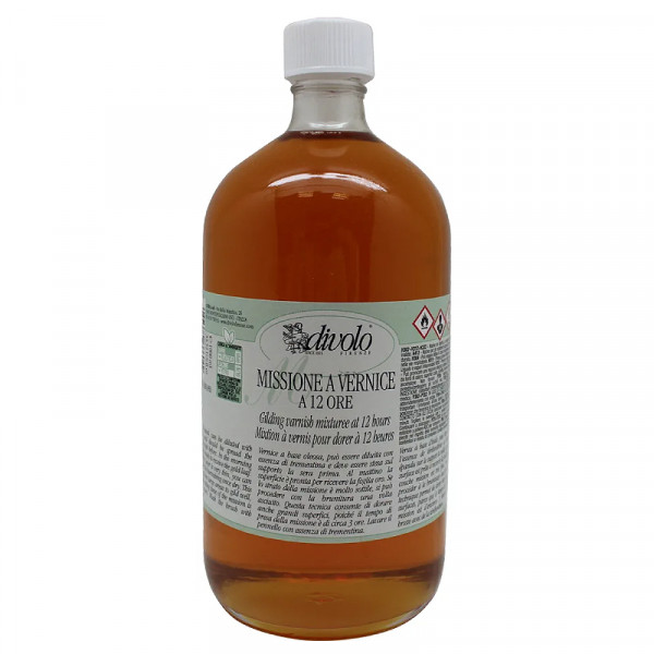 Клей для позолоти на лаковій основi Missione a Vernice 12h (12-годинний), 1000 мл, Divolo