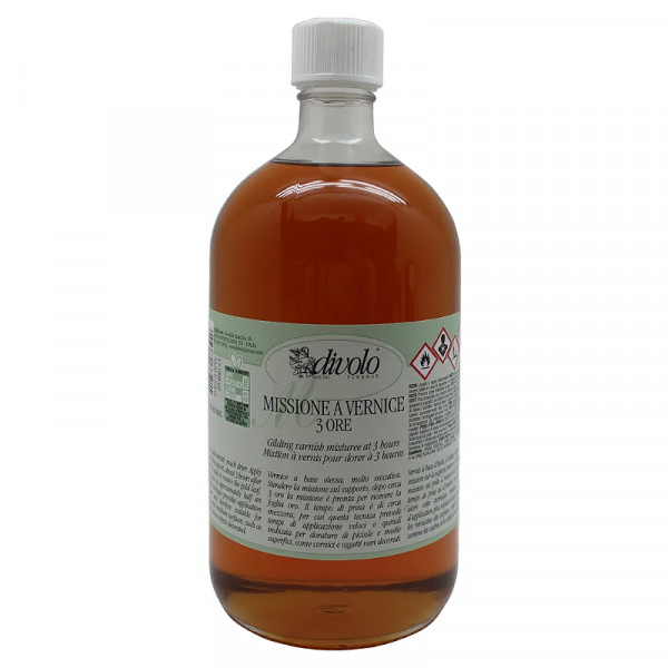 Клей для позолоти на лаковій основi Missione a Vernice 3h (3-годинний), 1000 мл, Divolo