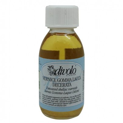 Шелак рiдкий очищений Dewaxed Shellac, 125 мл Divolo
