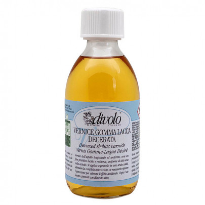 Шелак рiдкий очищений Dewaxed Shellac, 250 мл Divolo