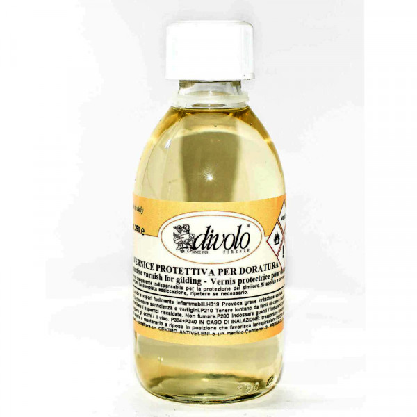 Лак покривний для позолоти Mecca Varnish Colourless, прозорий, 250 мл, Divolo