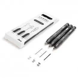 Набір лінерів 3 шт. (0.3, 0.5, 0.8 мм) Black, Copic Multiliner Set