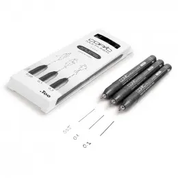 Набір лінерів 3 шт. (0.05, 0.1, 0.3 мм), Copic Multiliner Set Black
