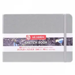 Скетчбук для графіки Art Creation,  14,8*21 см, 140 г/м2, 80 аркушів, Pastel Violet, RoyalTalens