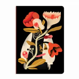 Блокнот "Квітуча краса" 160 сторінок 19*13 см, в крапку, молочний папір Munken 100 г/м2