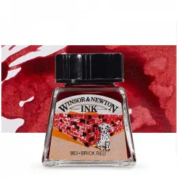 Тушь художественная Drawing Inks, №040 Brick Red, Winsor&Newton
