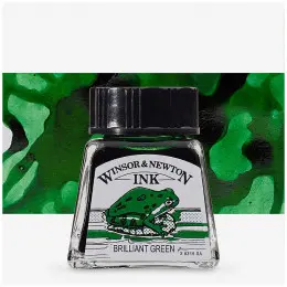 Тушь художественная Drawing Inks, №046 Brilliant Green, Winsor&Newton