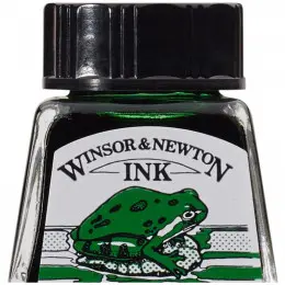 Тушь художественная Drawing Inks, №046 Brilliant Green, Winsor&Newton