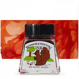 Тушь художественная Drawing Inks, №074 Burnt Sienna, Winsor&Newton