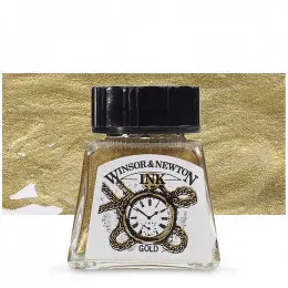 Тушь художественная Drawing Inks, №283 Gold (Золото), Winsor&Newton