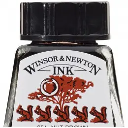 Туш художня Drawing Inks, №441 Nut Brown, Winsor&Newton