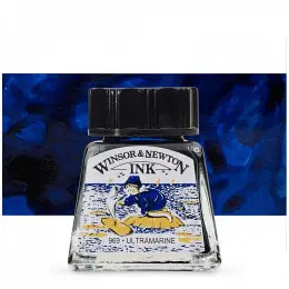 Тушь художественная Drawing Inks, №660 Ultramarine, Winsor&Newton