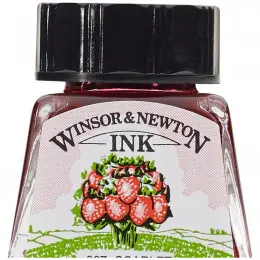 Тушь художественная Drawing Inks, №601 Scarlet, Winsor&Newton
