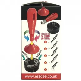 Набір інструментів 3 в 1 для різьблення, витискання і штампування,5 різців, L5B, Essdee 
