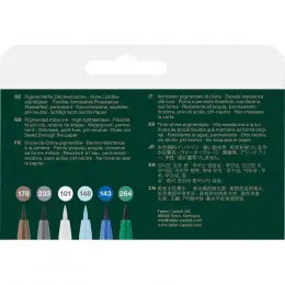 Набір капілярних ручок PITT Artist Pen Winterlude, 6 шт, Faber-Castell