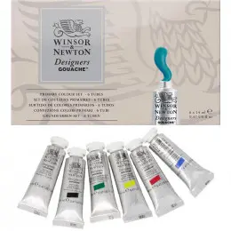 Набір гуашевих фарб Winsor&Newton Designers Gouache Primary Colour Set, 6 кольорів по 14 мл