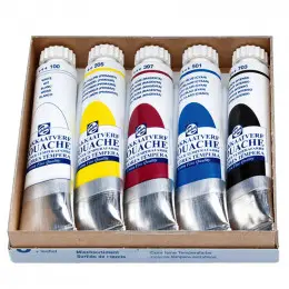 Набір гуашевих фарб Extra Fine Quality, 5 кольорів, туби об’ємом по 20 мл, Royal Talens