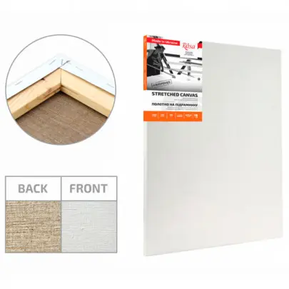 Полотно на підрамнику ROSA, льон середне зерно, акриловий грунт, 40*60 см