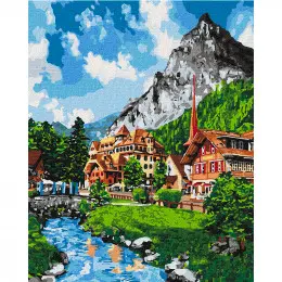 Картина по номерам "Незабываемый пейзаж" 40*50 см, Ideyka Картина по номерам "Незабываемый пейзаж" 40*50 см, Ideyka