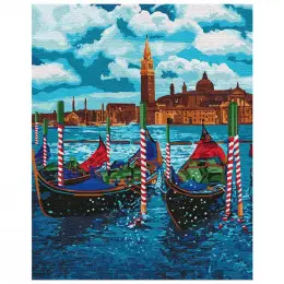 Картина по номерам "Венецианское такси", 40*50 см, Ideyka Картина по номерам "Венецианское такси", 40*50 см, Ideyka