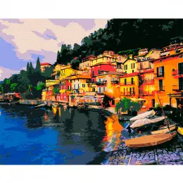 Картина по номерам "Вечерняя Италия" 40*50 см, Ideyka