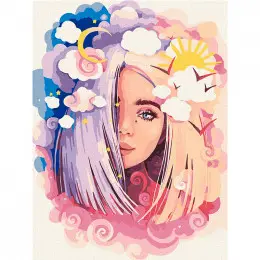 Картина за номерам "День і ніч", 30*40 см, Ideyka