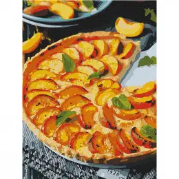 Картина за номерам "Персиковий пиріг", 30*40 см, Ideyka