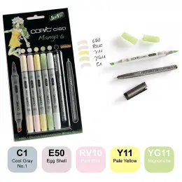 Набір спиртових маркерів Copic Ciao Set "5+1 Manga №6", 6 шт