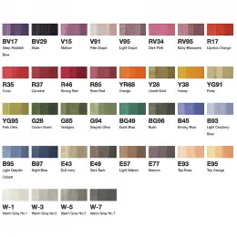 Набір спиртових маркерів Copic Ciao Set "D", 36 шт, акриловий кейс