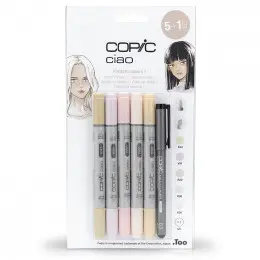 Набір спиртових маркерів Copic Ciao Set "5+1 Skin tones", 6 шт