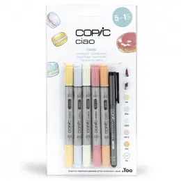 Набір спиртових маркерів Copic Ciao Set "5+1 Pastels", 6 шт