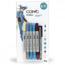 Набір спиртових маркерів Copic Ciao Set "5+1 Manga №2", 6 шт