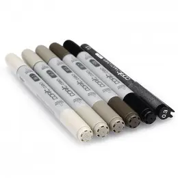Набір спиртових маркерів Copic Ciao Set "5+1 Warm gray tones", 6 шт