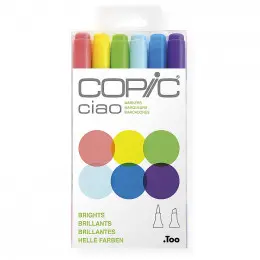 Набір спиртових маркерів Copic Ciao Set "Brights", 6 шт