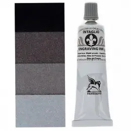 Фарба гравюрна Intaglio Etching Ink, №50 Теплий чорний, 60 мл, Renesans