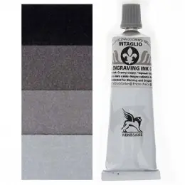 Фарба гравюрна Intaglio Etching Ink, №53 Карбоновий чорний, 60 мл, Renesans