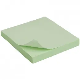 Блок паперу з клейким шаром Axent, зелений, 100 аркушів, 75*75 мм