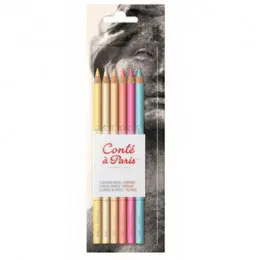 Набір пастельних олівців Conte Portrait, 6 шт
