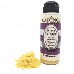 Пудра бархатная перламутровая (флок) Cadence Velvet Powder Shimmer, 120 мл, (Gold) Золото
