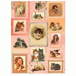 №01 Декупажная карта на рисовой бумаге Cadence Rice Paper Decoupage, А3 №01 Декупажная карта на рисовой бумаге Cadence Rice Paper Decoupage, А3