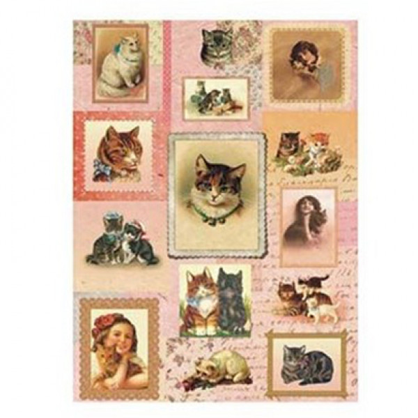 №01 Декупажна карта на рисовому папері Cadence Rice Paper Decoupage, А4