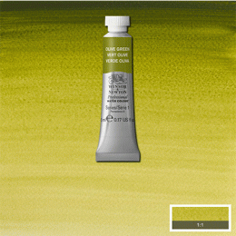 Акварельна фарба Winsor & Newton Professional Watercolour №447 Оливковий зелений (Olive green) S1, 5 мл.