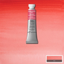Акварельна фарба Winsor & Newton Professional Watercolour №548 Хінакрідон червоний (Quinacridone red) S3, 5 мл.