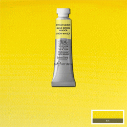 Акварельна фарба Winsor & Newton Professional Watercolour №722 Вінзор лимонний (Winsor lemon) S1, 5 мл.