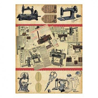 №11 Декупажная карта на рисовой бумаге Cadence Rice Paper Decoupage, А4